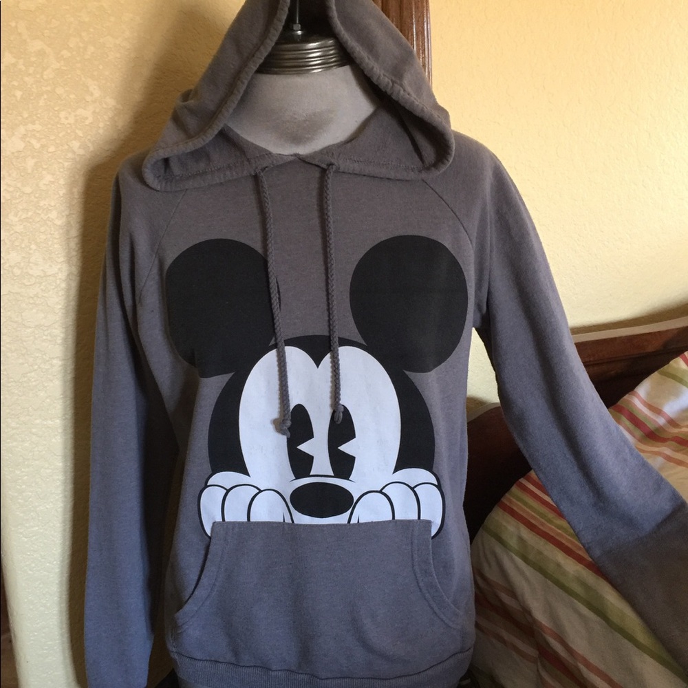 Disney Mickey peeking out light weight hoodie - Picture 1 of 4